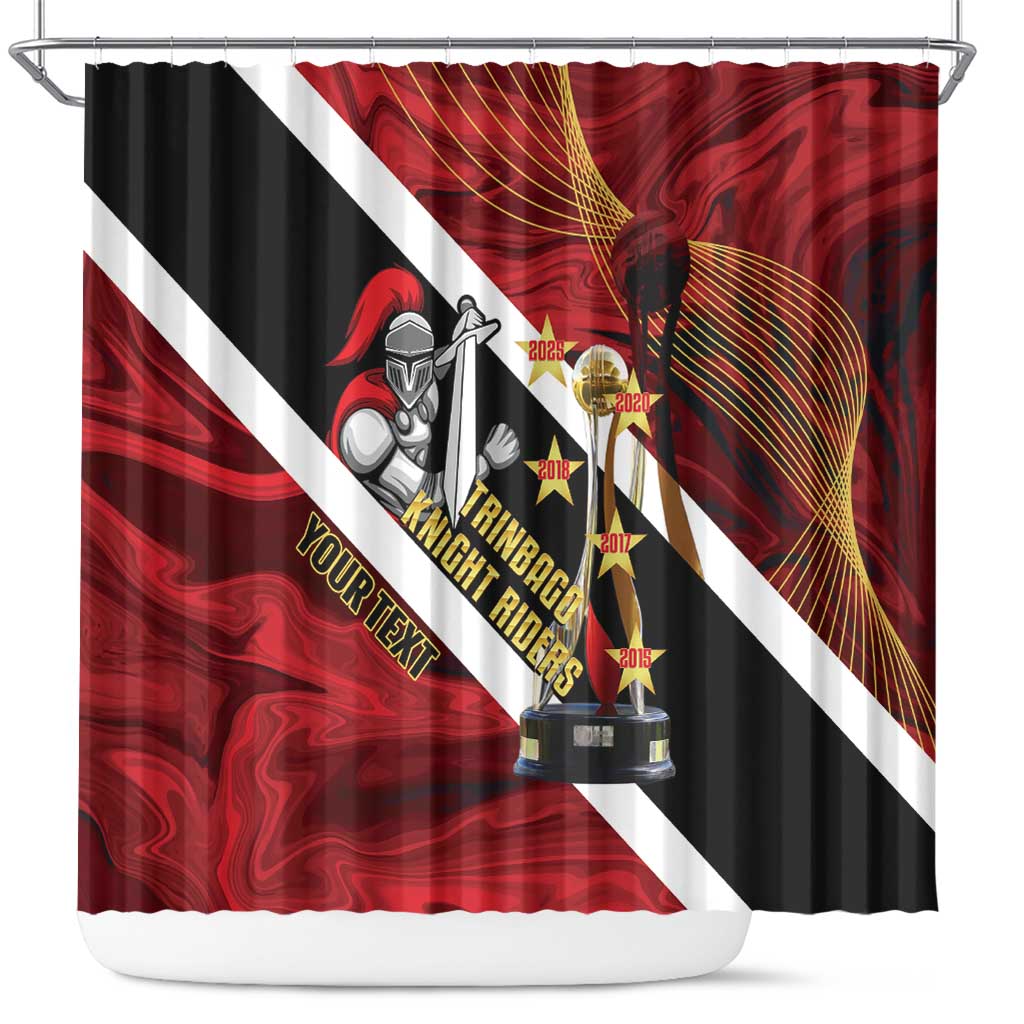 Trinidad and Tobago Cricket Personalized Shower Curtain Trinbago Knight Riders Champions Trophy - Wonder Print Shop