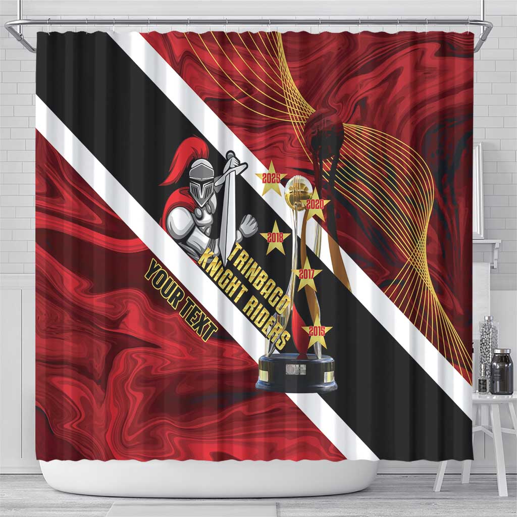Trinidad and Tobago Cricket Personalized Shower Curtain Trinbago Knight Riders Champions Trophy - Wonder Print Shop