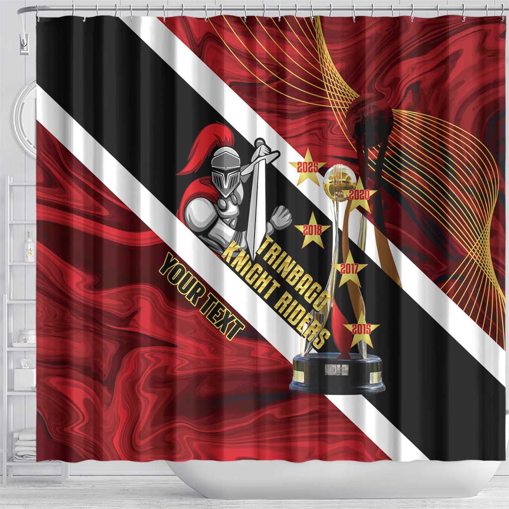 Trinidad and Tobago Cricket Personalized Shower Curtain Trinbago Knight Riders Champions Trophy - Wonder Print Shop
