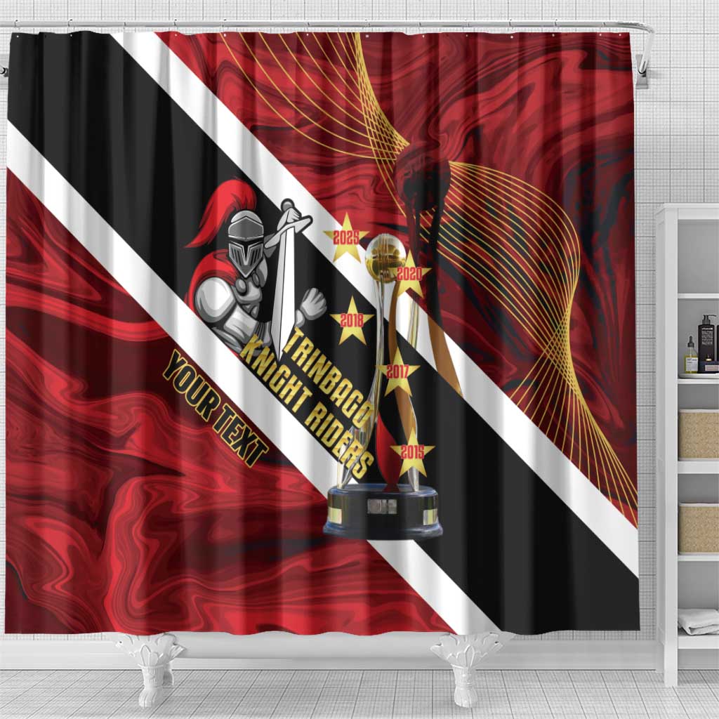 Trinidad and Tobago Cricket Personalized Shower Curtain Trinbago Knight Riders Champions Trophy - Wonder Print Shop