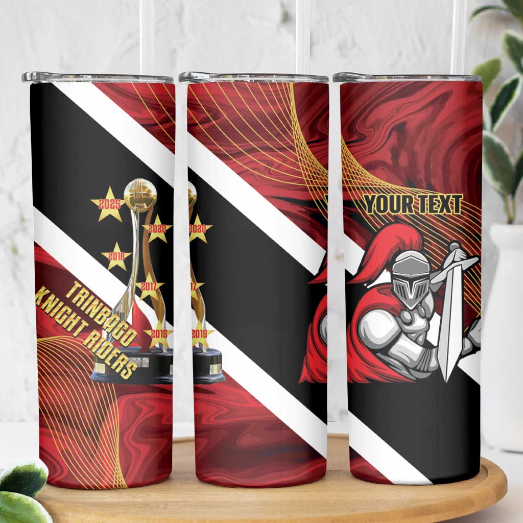Trinidad and Tobago Cricket Personalized Skinny Tumbler Trinbago Knight Riders Champions Trophy - Wonder Print Shop