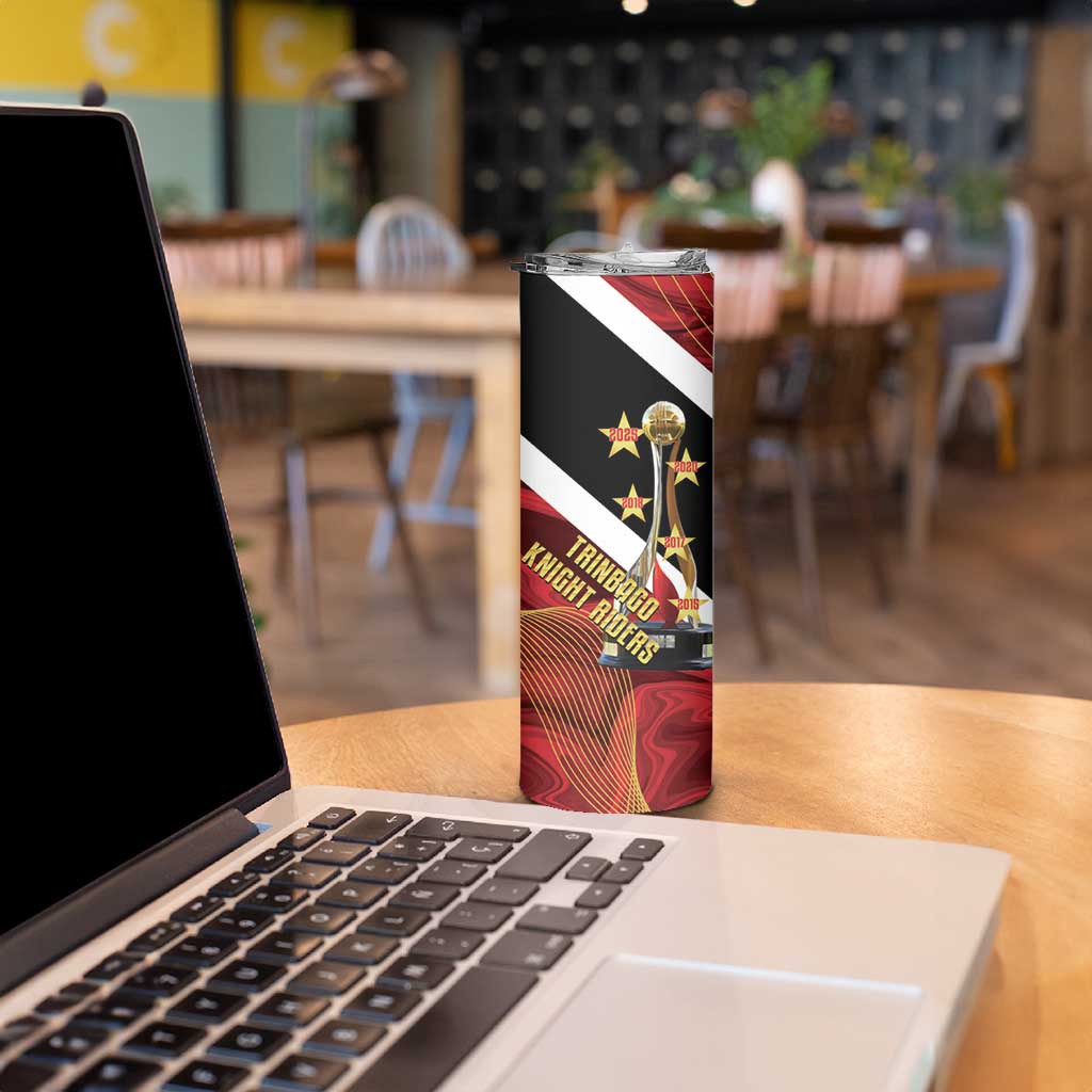 Trinidad and Tobago Cricket Personalized Skinny Tumbler Trinbago Knight Riders Champions Trophy - Wonder Print Shop