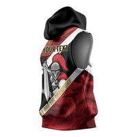 Trinidad and Tobago Cricket Personalized Sleeveless Hoodie Trinbago Knight Riders Champions Trophy - Wonder Print Shop
