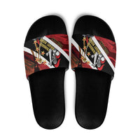 Trinidad and Tobago Cricket Personalized Slide Sandals Trinbago Knight Riders Champions Trophy - Wonder Print Shop