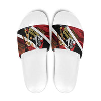 Trinidad and Tobago Cricket Personalized Slide Sandals Trinbago Knight Riders Champions Trophy - Wonder Print Shop