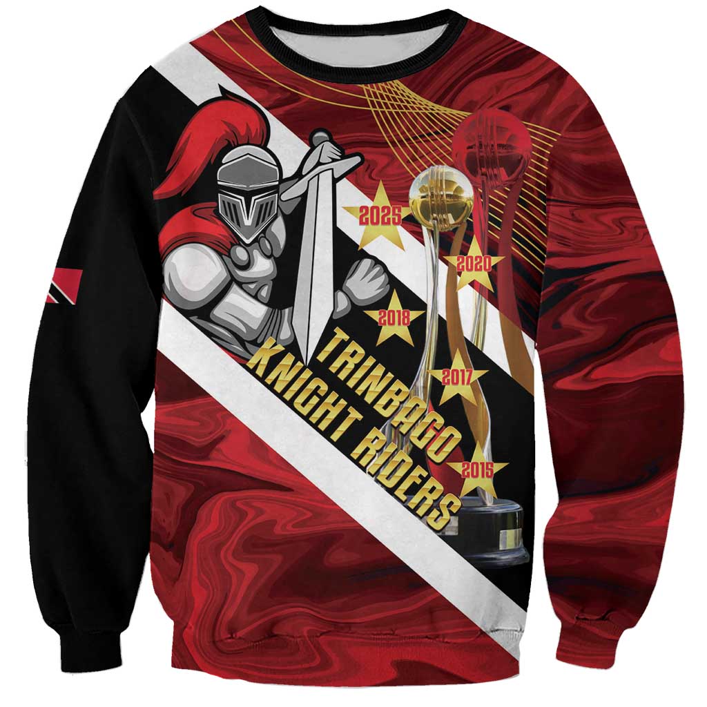 Trinidad and Tobago Cricket Personalized Sweatshirt Trinbago Knight Riders Champions Trophy - Wonder Print Shop