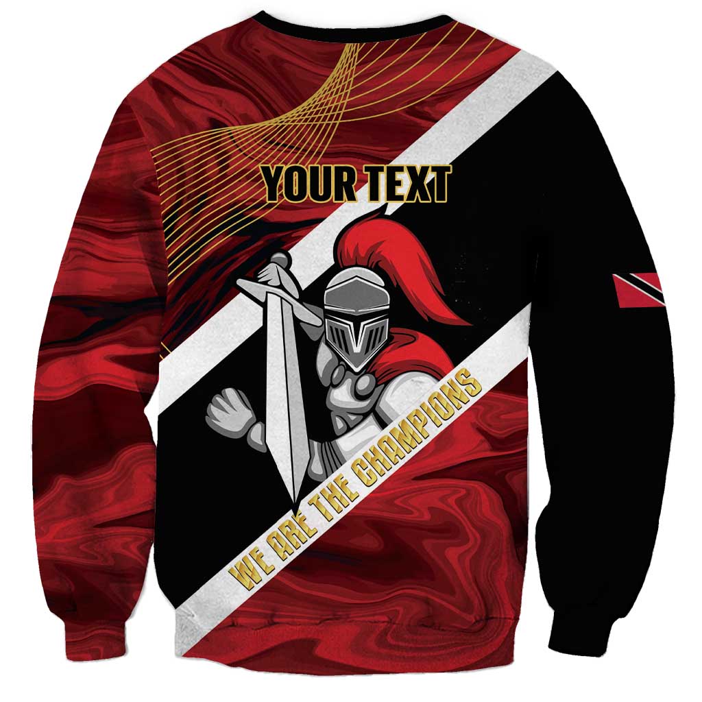 Trinidad and Tobago Cricket Personalized Sweatshirt Trinbago Knight Riders Champions Trophy - Wonder Print Shop