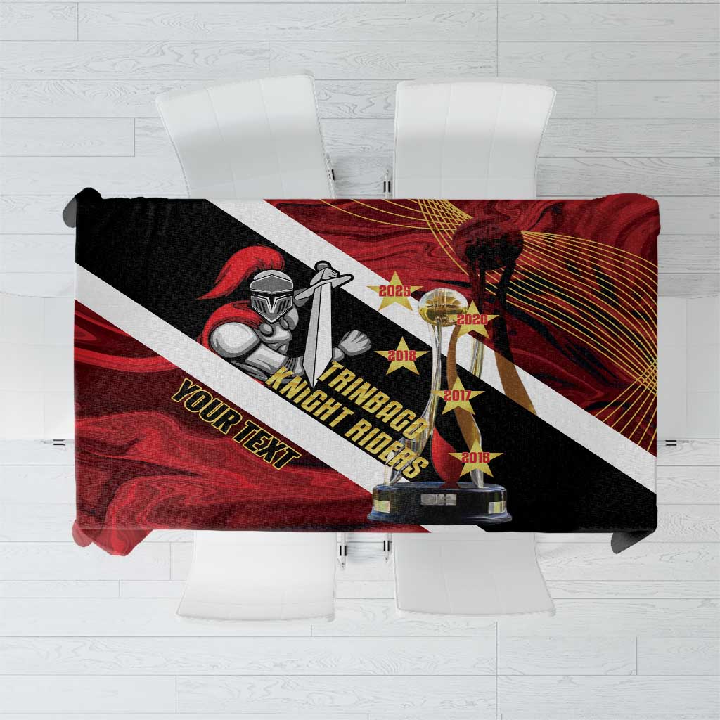 Trinidad and Tobago Cricket Personalized Tablecloth Trinbago Knight Riders Champions Trophy - Wonder Print Shop