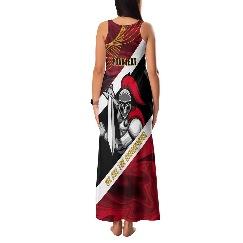 Trinidad and Tobago Cricket Personalized Tank Maxi Dress Trinbago Knight Riders Champions Trophy - Wonder Print Shop