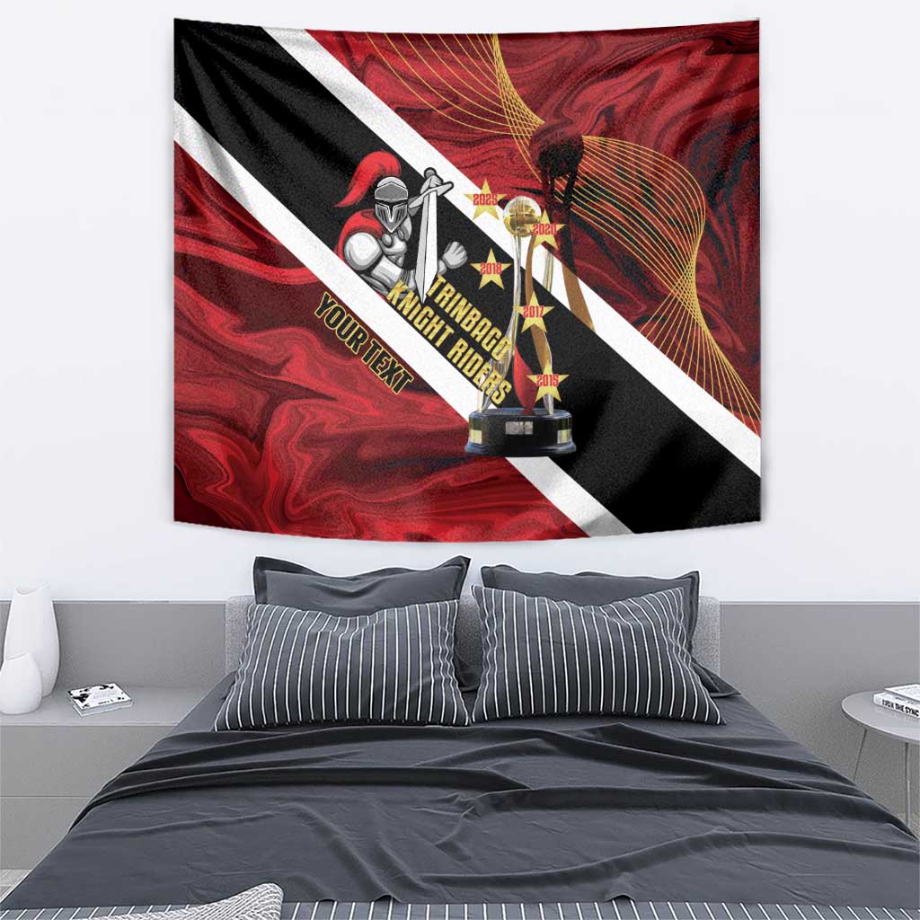 Trinidad and Tobago Cricket Personalized Tapestry Trinbago Knight Riders Champions Trophy - Wonder Print Shop