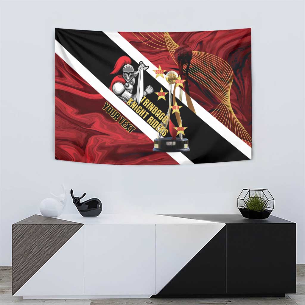 Trinidad and Tobago Cricket Personalized Tapestry Trinbago Knight Riders Champions Trophy - Wonder Print Shop