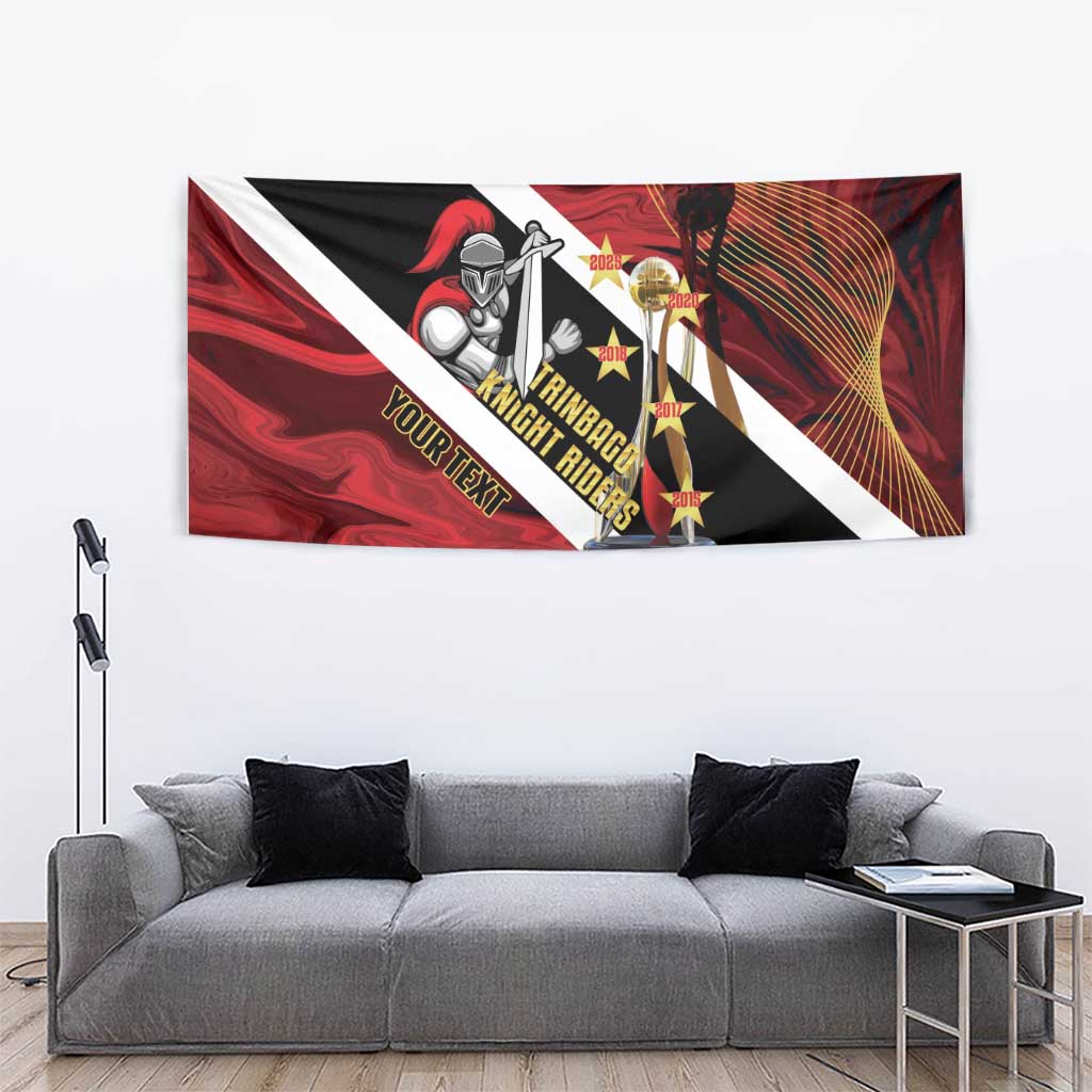 Trinidad and Tobago Cricket Personalized Tapestry Trinbago Knight Riders Champions Trophy - Wonder Print Shop