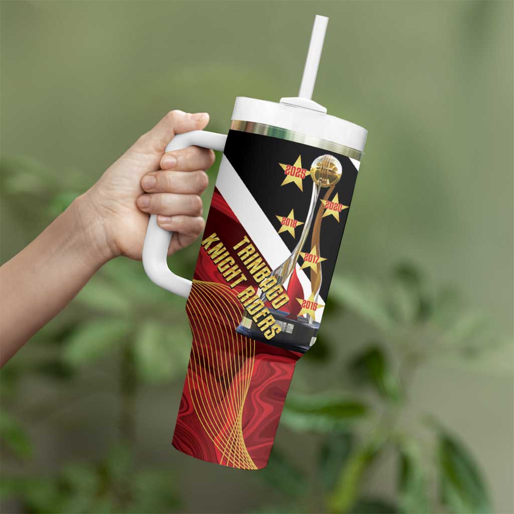 Trinidad and Tobago Cricket Personalized Tumbler With Handle Trinbago Knight Riders Champions Trophy - Wonder Print Shop