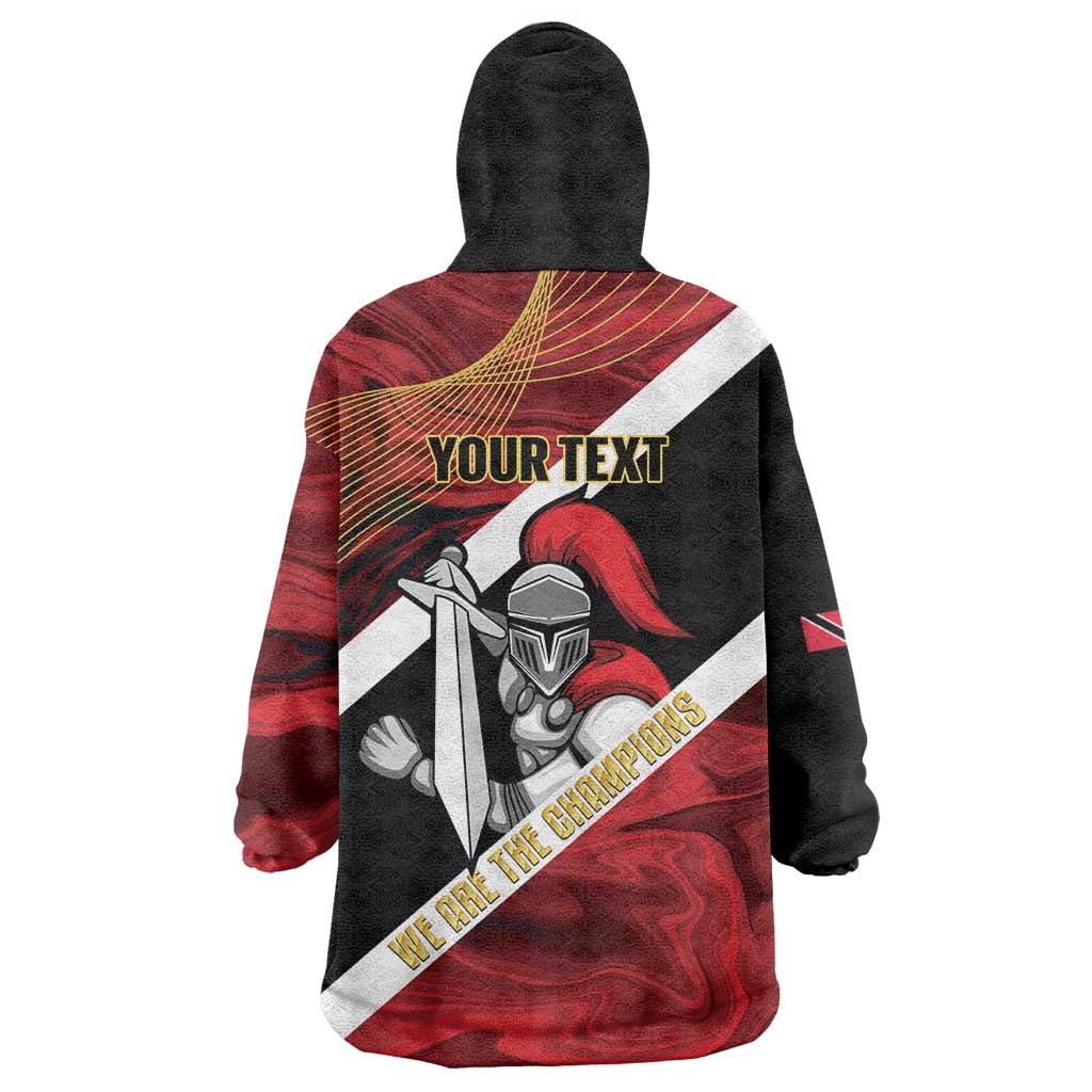 Trinidad and Tobago Cricket Personalized Wearable Blanket Hoodie Trinbago Knight Riders Champions Trophy - Wonder Print Shop