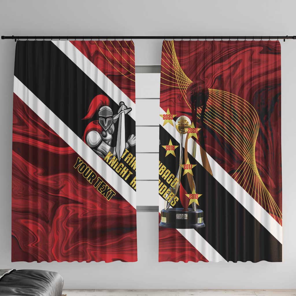 Trinidad and Tobago Cricket Personalized Window Curtain Trinbago Knight Riders Champions Trophy - Wonder Print Shop