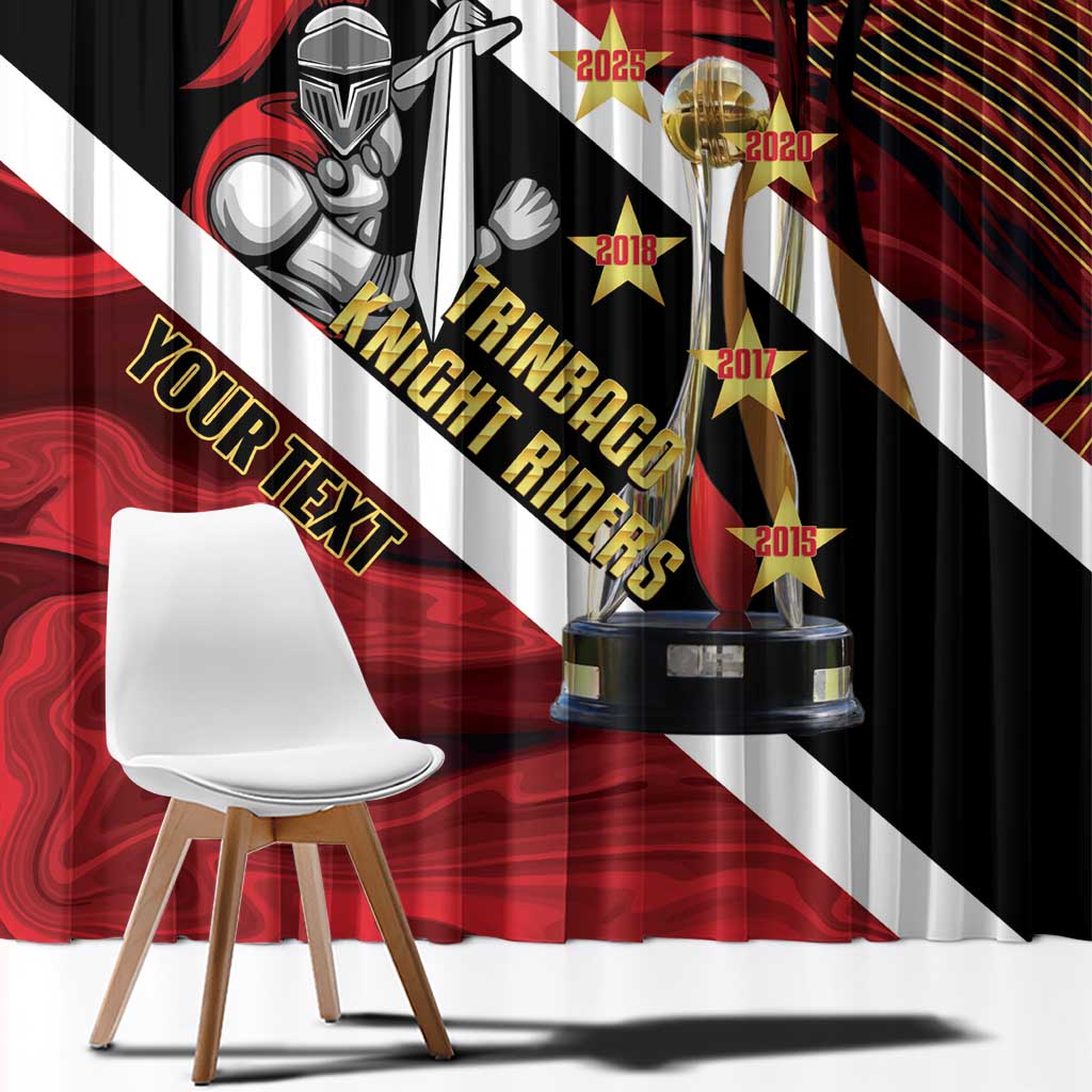 Trinidad and Tobago Cricket Personalized Window Curtain Trinbago Knight Riders Champions Trophy - Wonder Print Shop