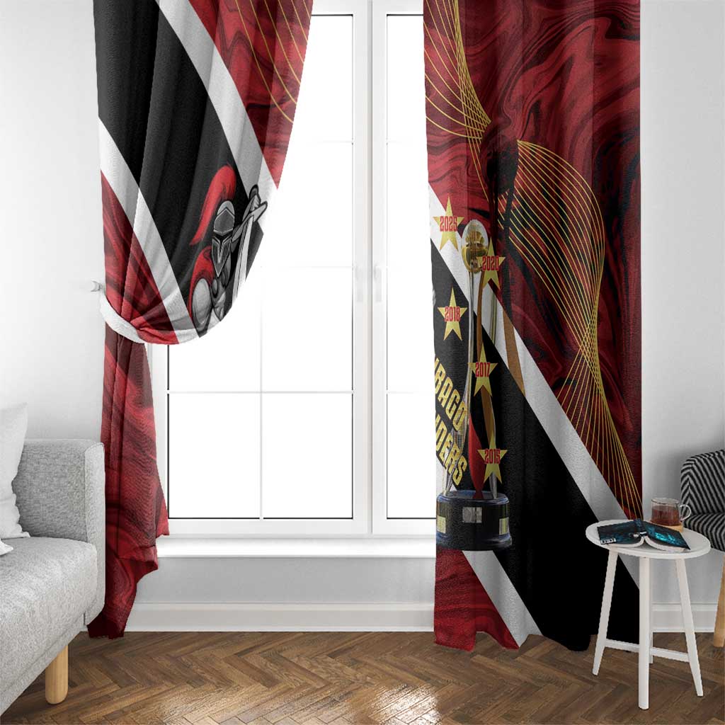 Trinidad and Tobago Cricket Personalized Window Curtain Trinbago Knight Riders Champions Trophy - Wonder Print Shop