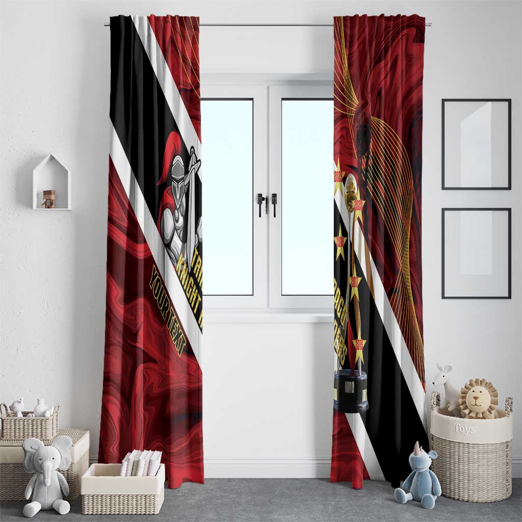 Trinidad and Tobago Cricket Personalized Window Curtain Trinbago Knight Riders Champions Trophy - Wonder Print Shop