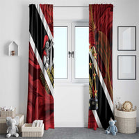 Trinidad and Tobago Cricket Personalized Window Curtain Trinbago Knight Riders Champions Trophy - Wonder Print Shop