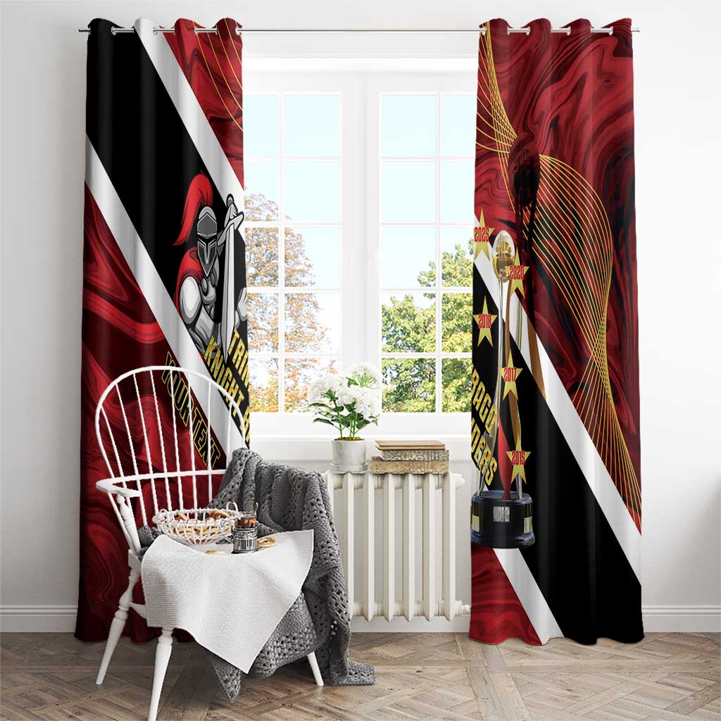 Trinidad and Tobago Cricket Personalized Window Curtain Trinbago Knight Riders Champions Trophy - Wonder Print Shop