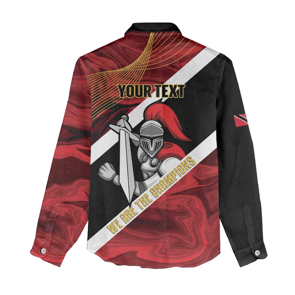 Trinidad and Tobago Cricket Personalized Women Casual Shirt Trinbago Knight Riders Champions Trophy - Wonder Print Shop