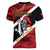 Trinidad and Tobago Cricket Personalized Women V-Neck T-Shirt Trinbago Knight Riders Champions Trophy - Wonder Print Shop