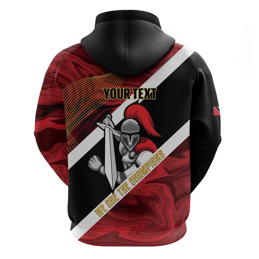 Trinidad and Tobago Cricket Personalized Zip Hoodie Trinbago Knight Riders Champions Trophy - Wonder Print Shop