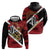 Trinidad and Tobago Cricket Personalized Zip Hoodie Trinbago Knight Riders Champions Trophy - Wonder Print Shop