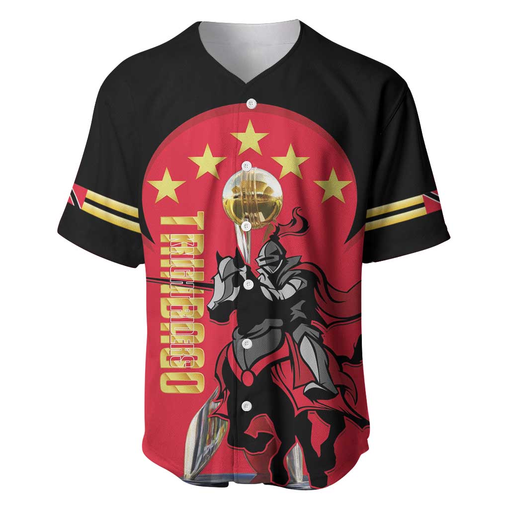Trinidad and Tobago Cricket Personalized Baseball Jersey Trinbago Knight Riders 5th Champions Proud - Wonder Print Shop