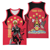 Trinidad and Tobago Cricket Personalized Basketball Jersey Trinbago Knight Riders 5th Champions Proud - Wonder Print Shop