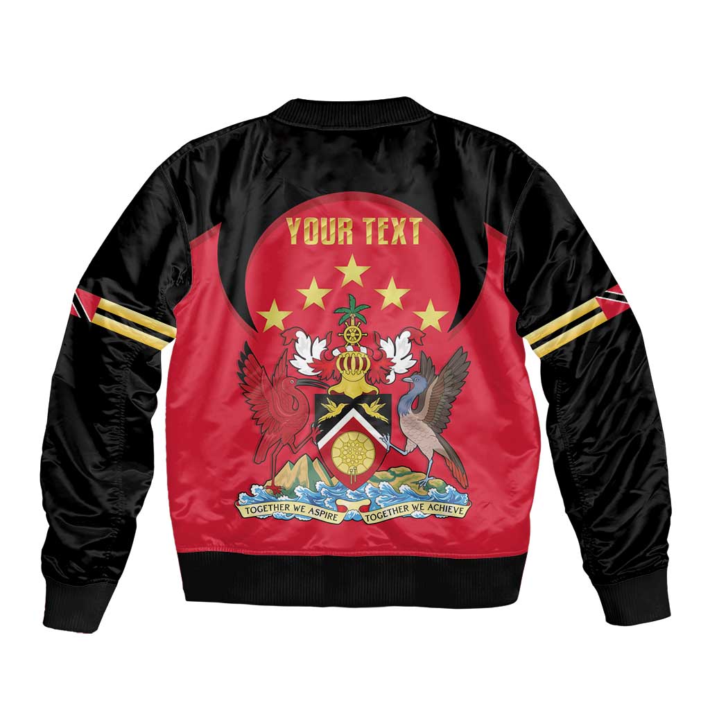 Trinidad and Tobago Cricket Personalized Bomber Jacket Trinbago Knight Riders 5th Champions Proud - Wonder Print Shop