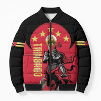 Trinidad and Tobago Cricket Personalized Bomber Puffer Jacket Trinbago Knight Riders 5th Champions Proud - Wonder Print Shop