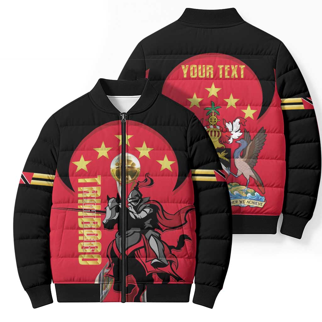 Trinidad and Tobago Cricket Personalized Bomber Puffer Jacket Trinbago Knight Riders 5th Champions Proud - Wonder Print Shop