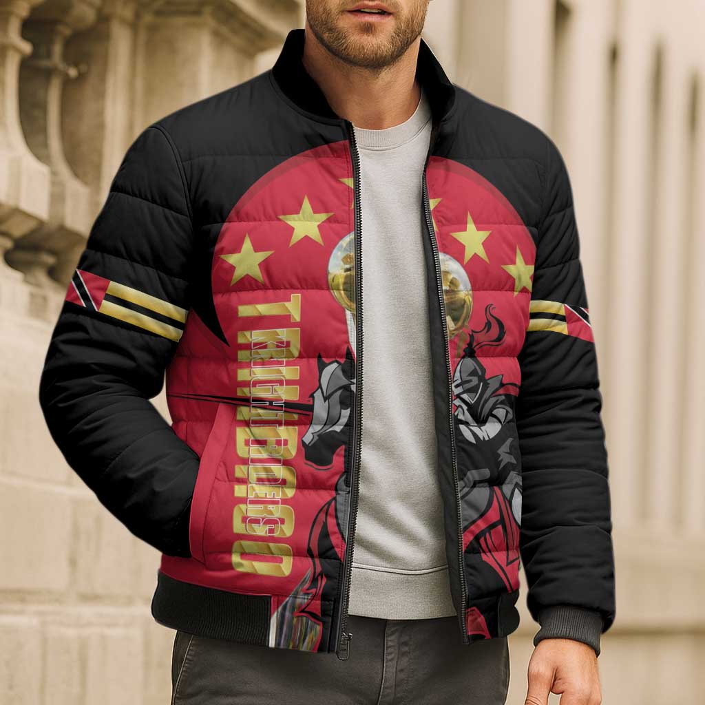 Trinidad and Tobago Cricket Personalized Bomber Puffer Jacket Trinbago Knight Riders 5th Champions Proud - Wonder Print Shop