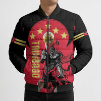 Trinidad and Tobago Cricket Personalized Bomber Puffer Jacket Trinbago Knight Riders 5th Champions Proud - Wonder Print Shop