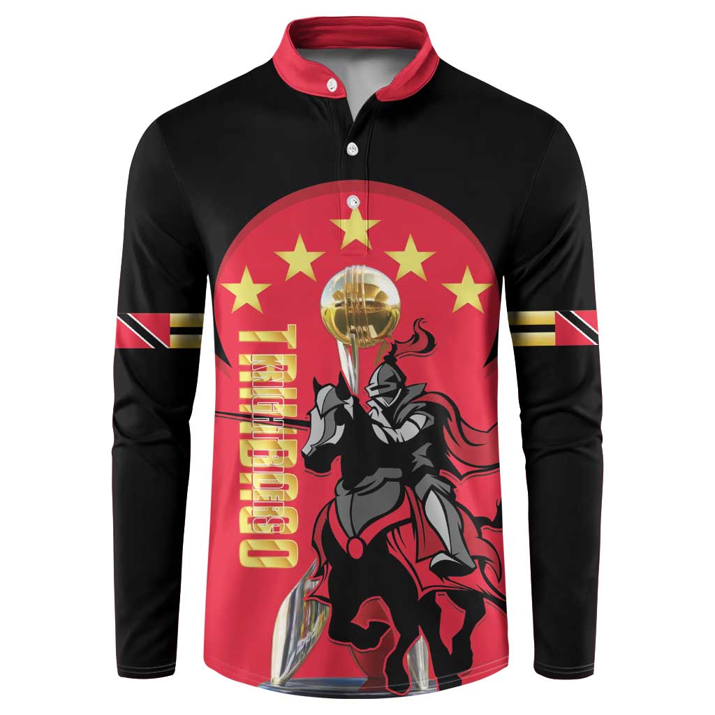 Trinidad and Tobago Cricket Personalized Button Sweatshirt Trinbago Knight Riders 5th Champions Proud - Wonder Print Shop
