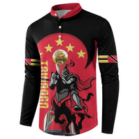 Trinidad and Tobago Cricket Personalized Button Sweatshirt Trinbago Knight Riders 5th Champions Proud - Wonder Print Shop