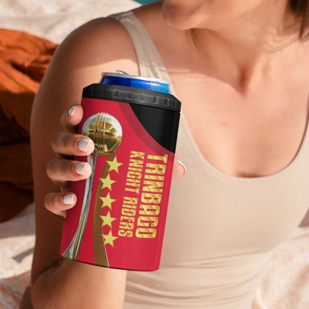Trinidad and Tobago Cricket Personalized 4 in 1 Can Cooler Tumbler Trinbago Knight Riders 5th Champions Proud - Wonder Print Shop