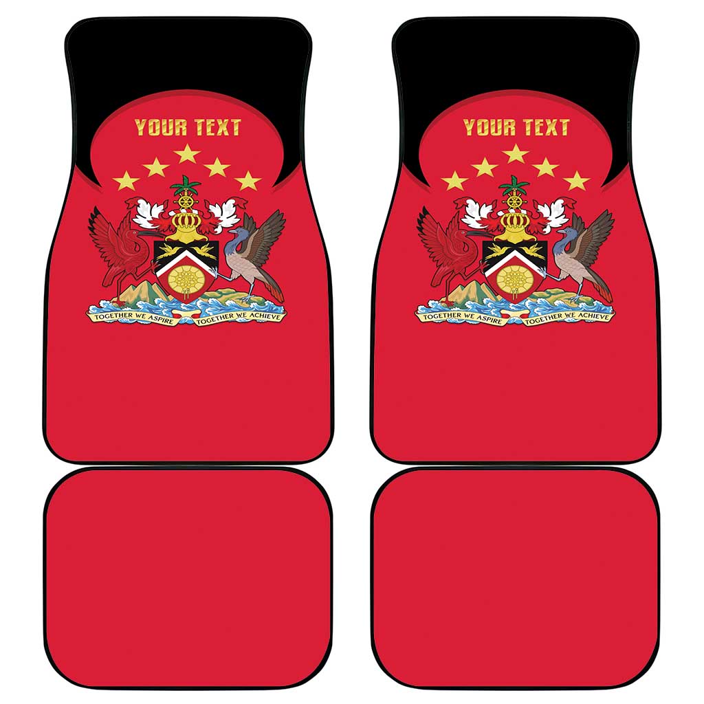 Trinidad and Tobago Cricket Personalized Car Mats Trinbago Knight Riders 5th Champions Proud - Wonder Print Shop