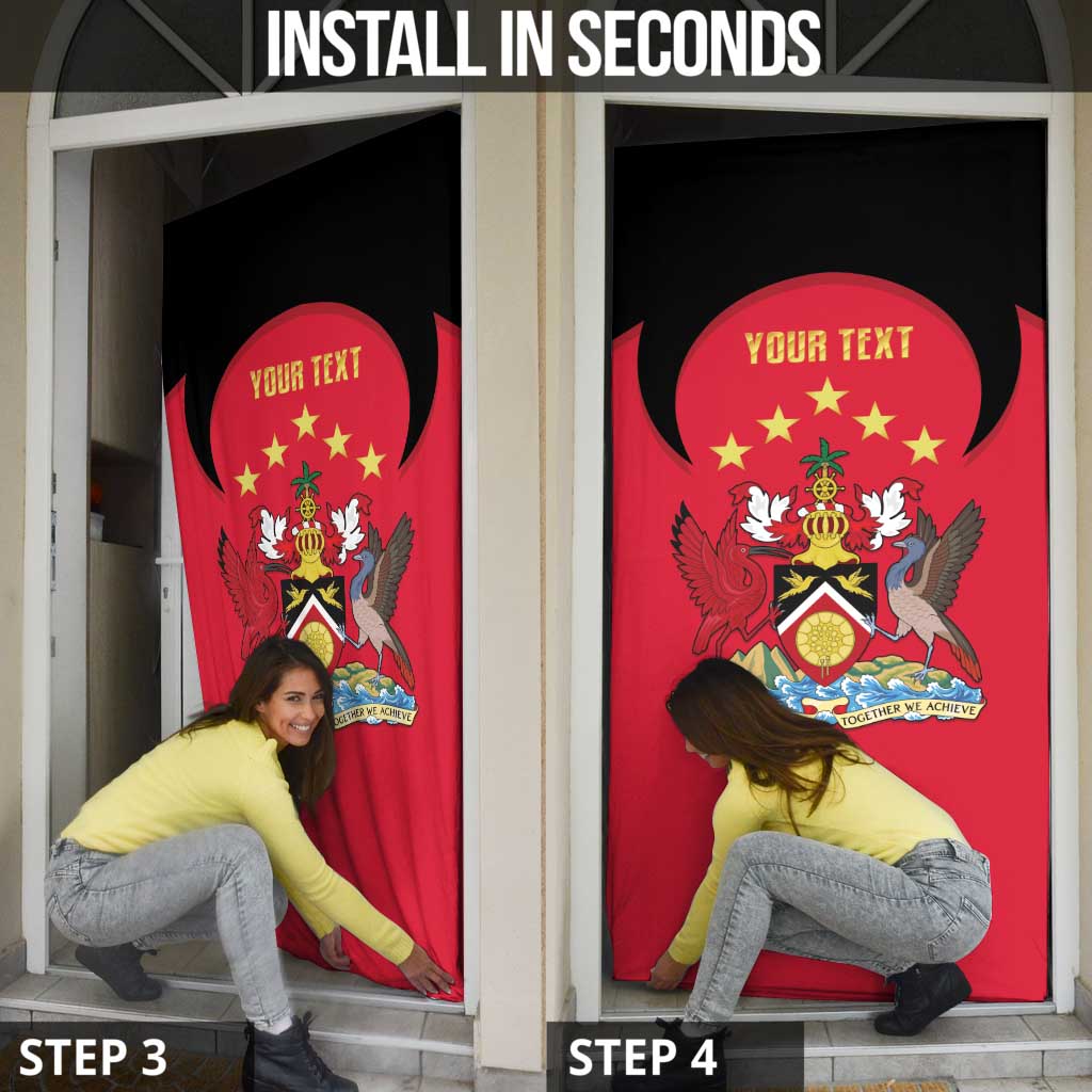 Trinidad and Tobago Cricket Personalized Door Cover Trinbago Knight Riders 5th Champions Proud - Wonder Print Shop