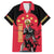 Trinidad and Tobago Cricket Personalized Family Matching Off The Shoulder Long Sleeve Dress and Hawaiian Shirt Trinbago Knight Riders 5th Champions Proud - Wonder Print Shop