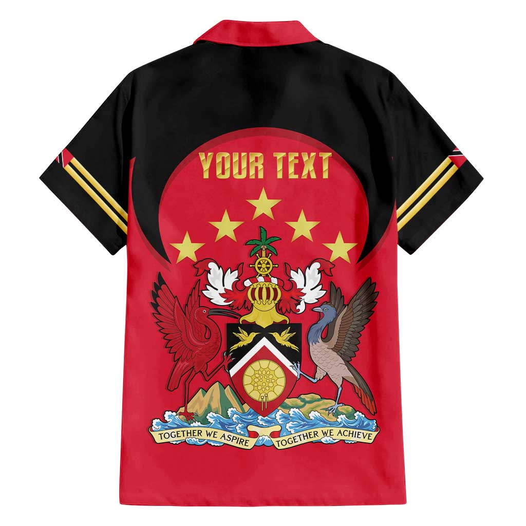 Trinidad and Tobago Cricket Personalized Family Matching Off Shoulder Short Dress and Hawaiian Shirt Trinbago Knight Riders 5th Champions Proud - Wonder Print Shop