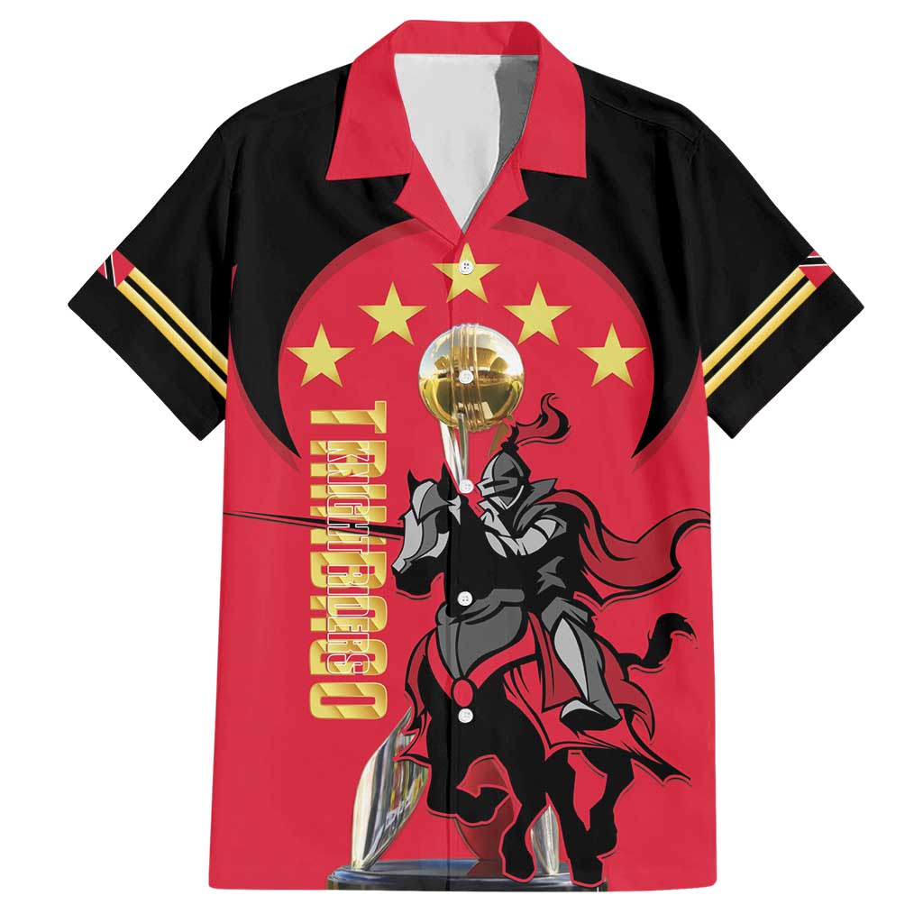 Trinidad and Tobago Cricket Personalized Hawaiian Shirt Trinbago Knight Riders 5th Champions Proud - Wonder Print Shop