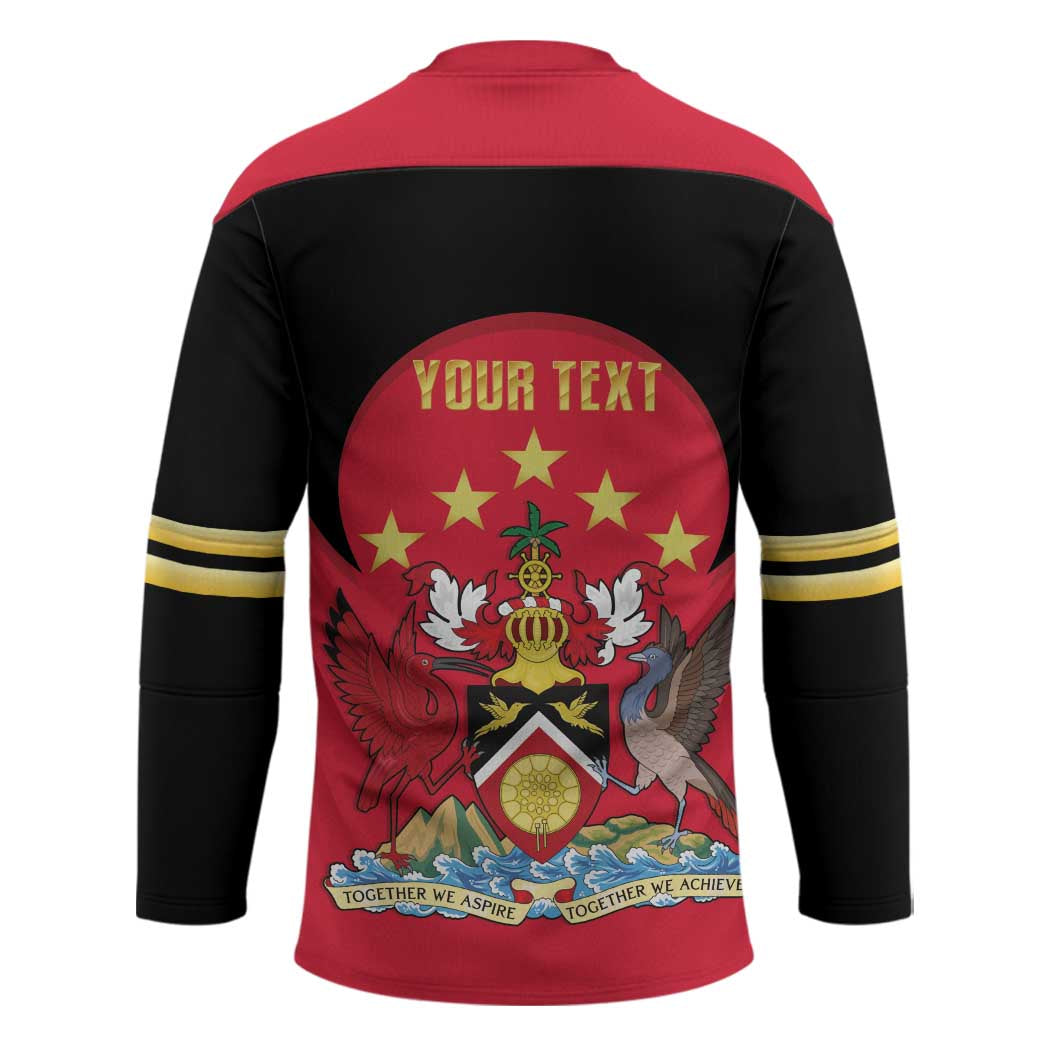 Trinidad and Tobago Cricket Personalized Hockey Jersey Trinbago Knight Riders 5th Champions Proud - Wonder Print Shop