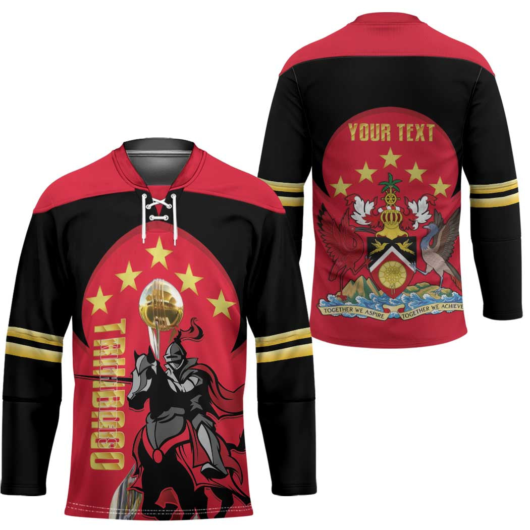 Trinidad and Tobago Cricket Personalized Hockey Jersey Trinbago Knight Riders 5th Champions Proud - Wonder Print Shop