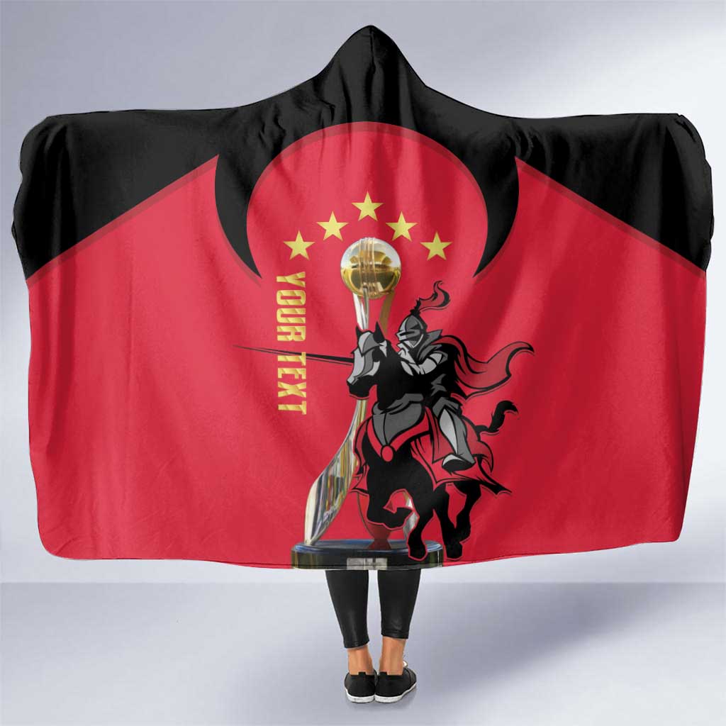 Trinidad and Tobago Cricket Personalized Hooded Blanket Trinbago Knight Riders 5th Champions Proud - Wonder Print Shop