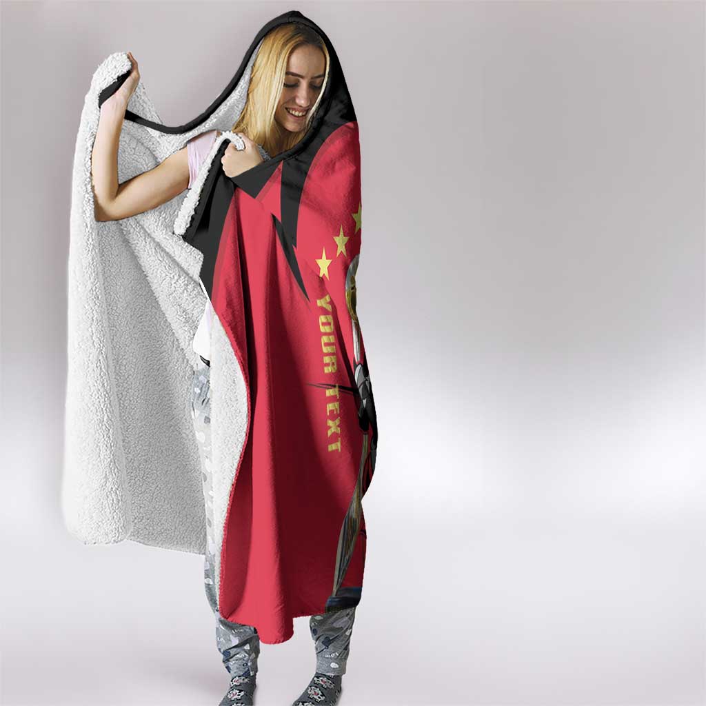 Trinidad and Tobago Cricket Personalized Hooded Blanket Trinbago Knight Riders 5th Champions Proud - Wonder Print Shop