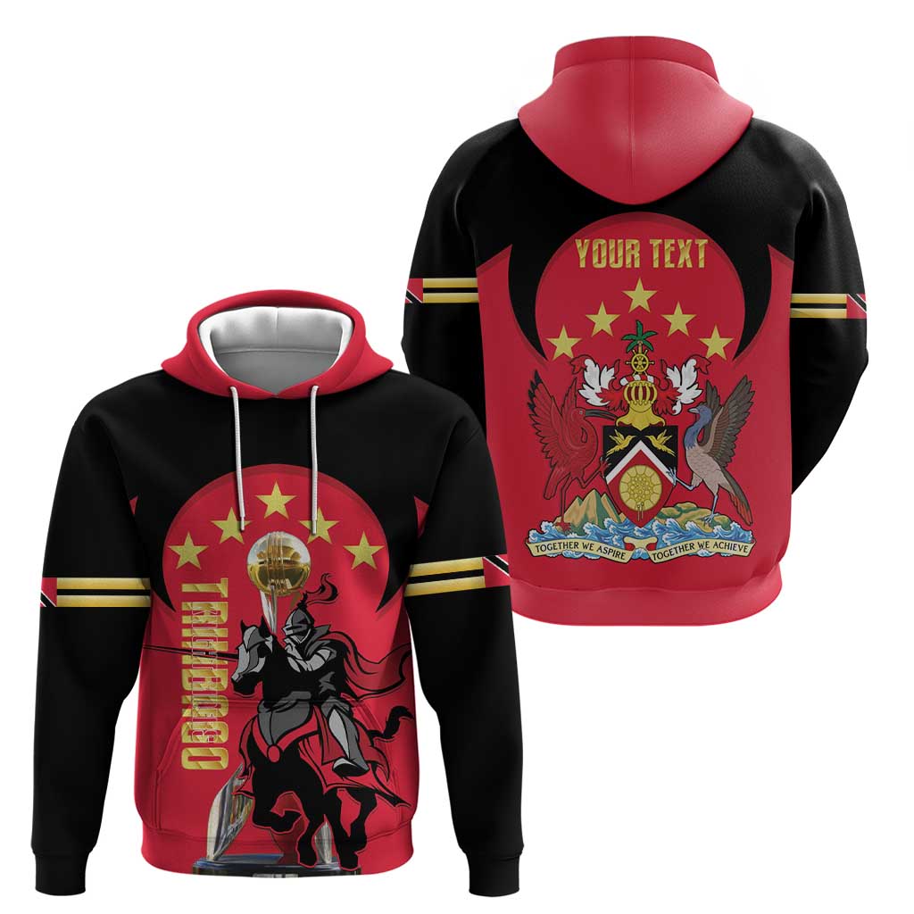 Trinidad and Tobago Cricket Personalized Hoodie Trinbago Knight Riders 5th Champions Proud - Wonder Print Shop