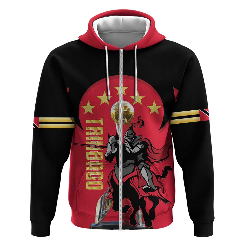Trinidad and Tobago Cricket Personalized Hoodie Trinbago Knight Riders 5th Champions Proud - Wonder Print Shop