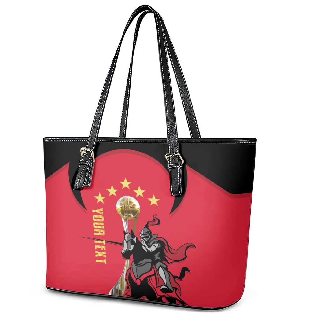 Trinidad and Tobago Cricket Personalized Leather Tote Bag Trinbago Knight Riders 5th Champions Proud - Wonder Print Shop
